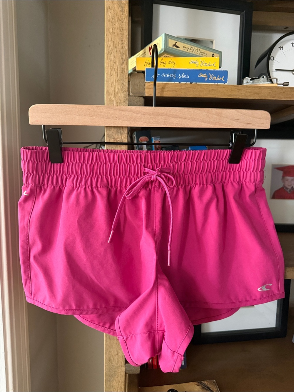 O’Neil Women’s pink fucsia hyperfreak Athletic Shorts with Drawstring. S